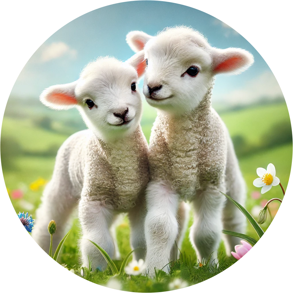 ,,Lämmchen“ Tortenaufleger