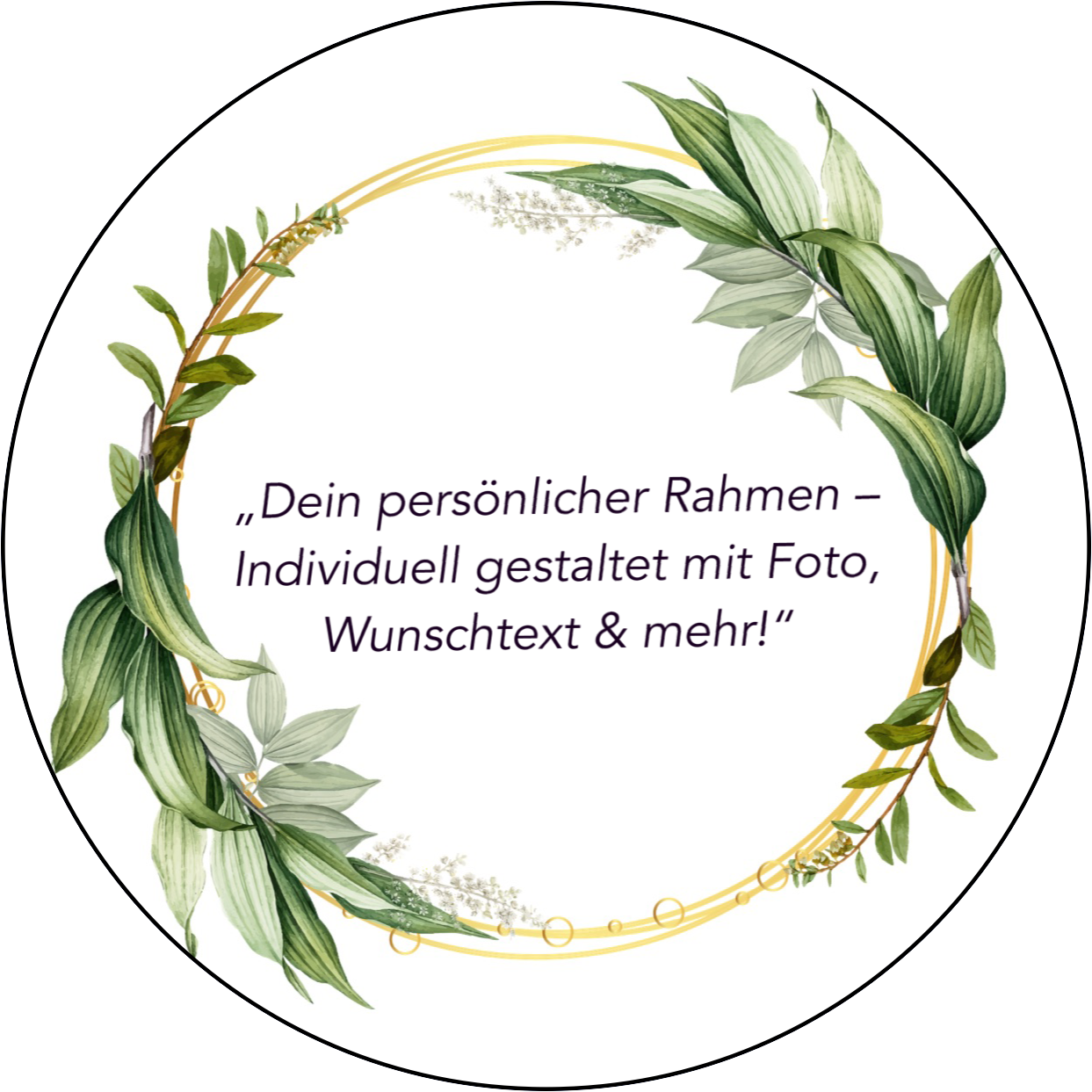 ,,Dein persönlicher Rahmen“ Tortenaufleger