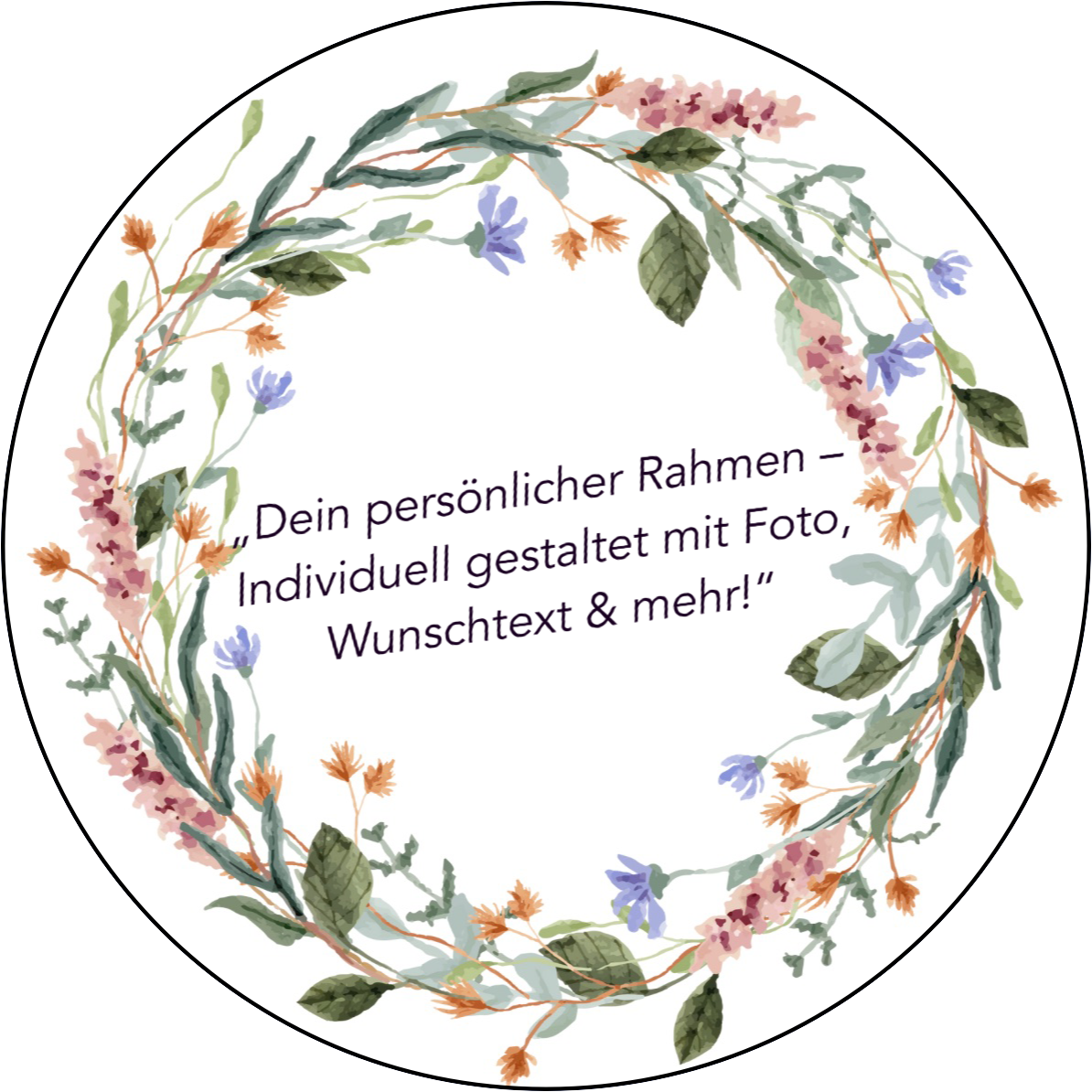 ,,Dein persönlicher Rahmen“ Tortenaufleger