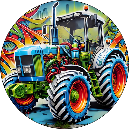 ,,Graffiti-Traktor“