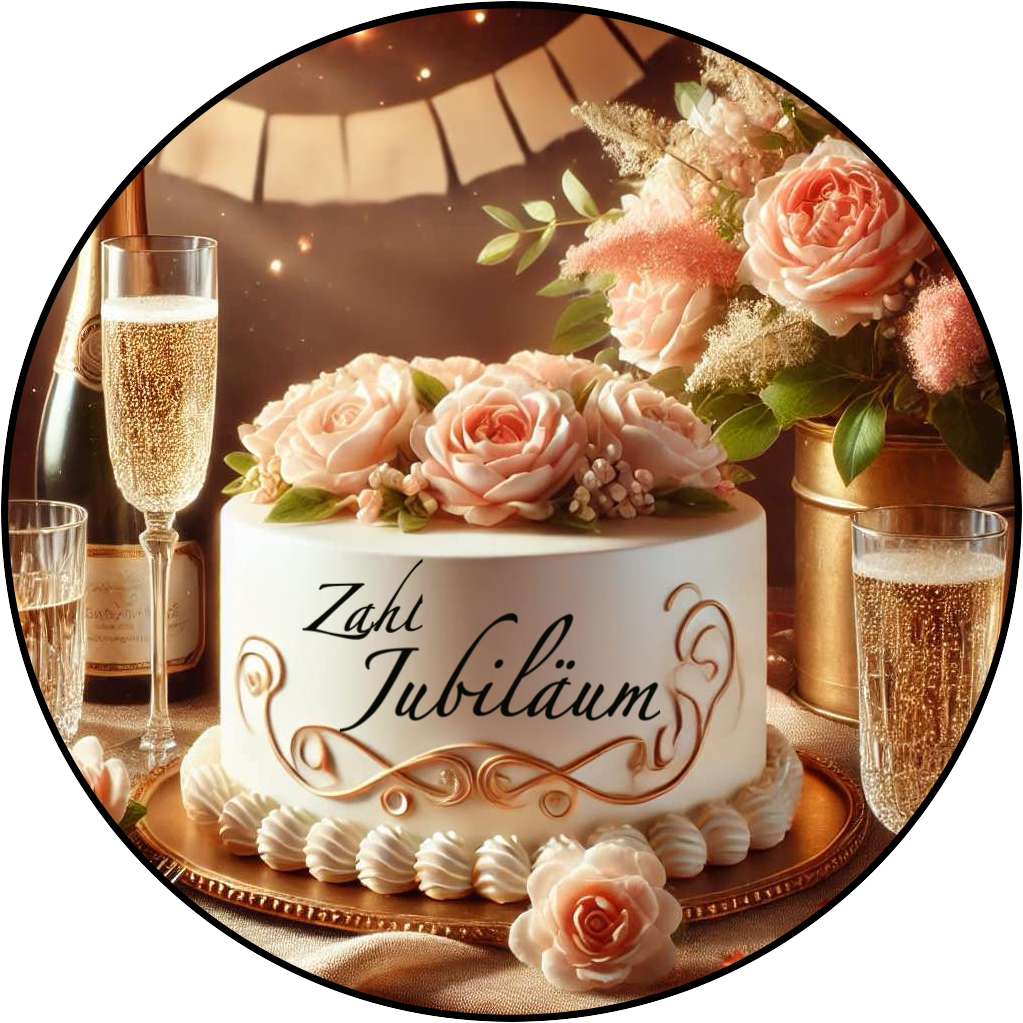 ,,Jubiläum“ Tortenaufleger