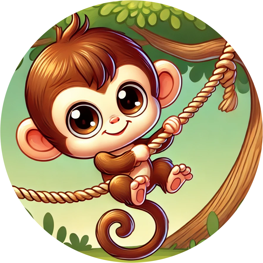 ,,Süßes Äffchen“ Tortenaufleger