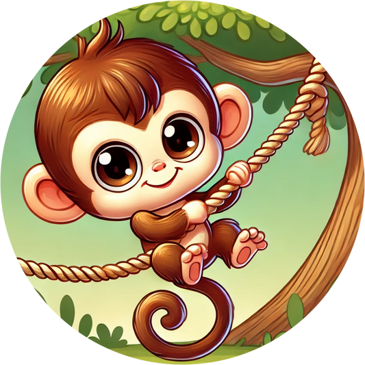 ,,Süßes Äffchen“ Tortenaufleger