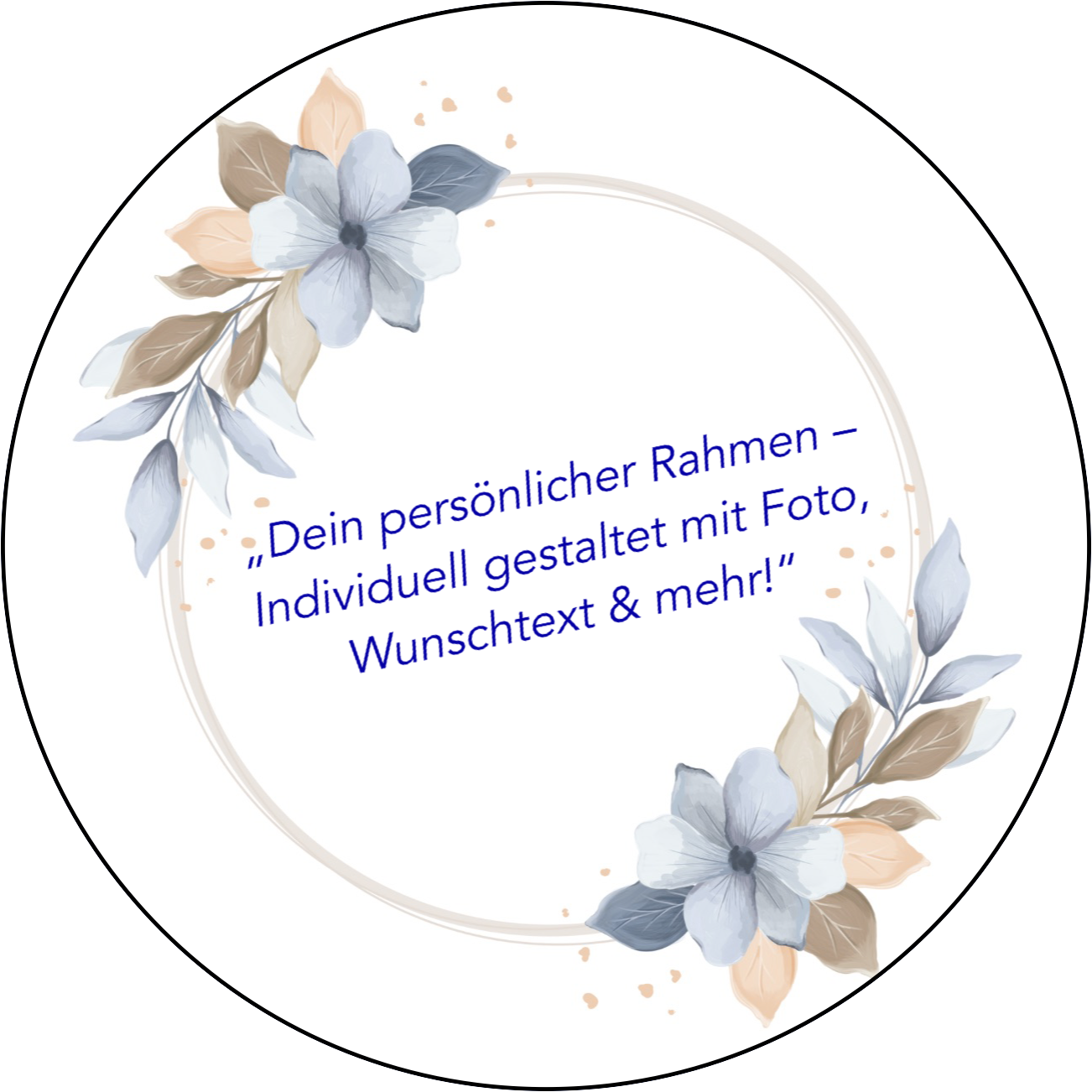,,Dein persönlicher Rahmen“ Tortenaufleger