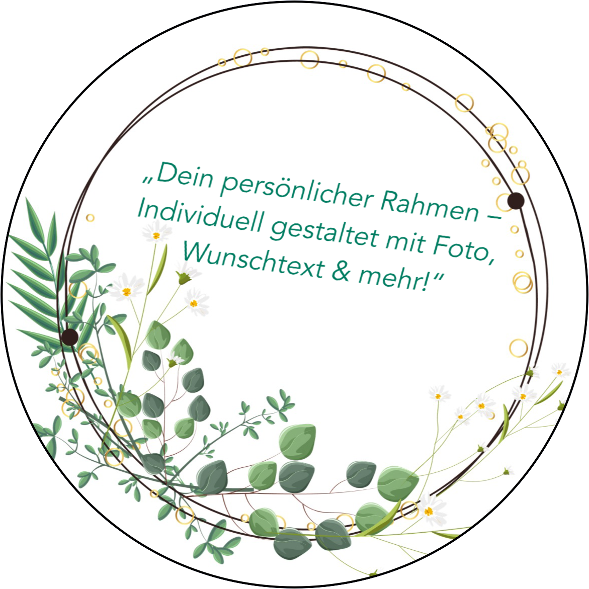 ,,Dein persönlicher Rahmen“ Tortenaufleger