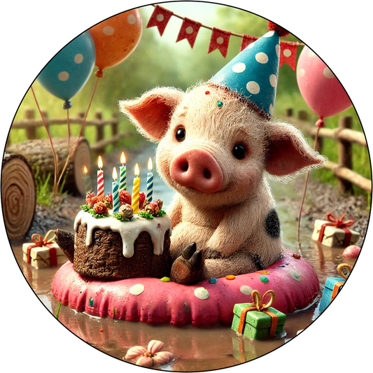 ,,Happy-Ferkel“ Tortenaufleger